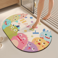 礼品方型椭圆硅藻泥浴室地垫卫生间口吸水垫子卫浴脚垫赠品