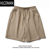 HLCOMAN美式vibe高街纯色简约运动短裤男夏季ins潮牌直筒休闲抽绳五分裤