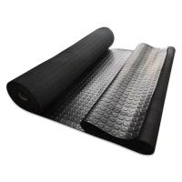 铁工邦 防滑橡胶板圆点防滑橡胶垫 1米宽10米长5mm厚 卷