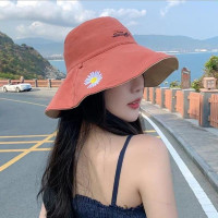 网红款渔夫帽女夏韩版潮百搭日系遮脸防紫外线帽子大沿防晒遮阳帽