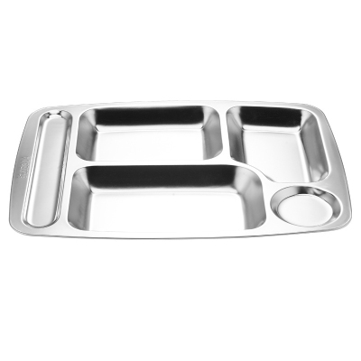 卫未来 不锈钢餐盘 五格(四件套) 套