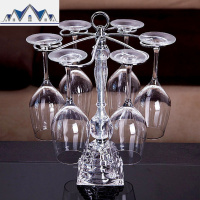 欧式创意 红酒杯架倒挂 家用摆件葡萄酒杯架悬挂 高脚杯架挂杯架 三维工匠收纳层架