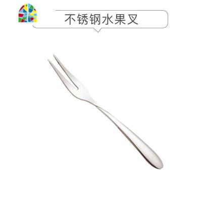 透明玻璃碗可爱ins网红水果沙拉碗家用创意日式餐具大碗 FENGHOU GA112二齿水果叉