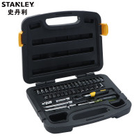 史丹利(STANLEY)94-184-22 38件套6.3MM系列公制组套 机修扳手套筒头 工具箱.