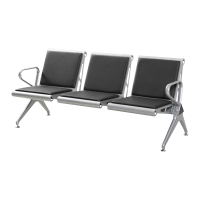 臻远ZY-JCY-20 连排椅机场椅公共座椅等候椅 黑皮机场椅排椅三人位