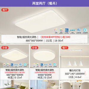雷士照明IP40全光谱护眼吸顶灯客厅主灯卧室灯快装新款全屋灯具
