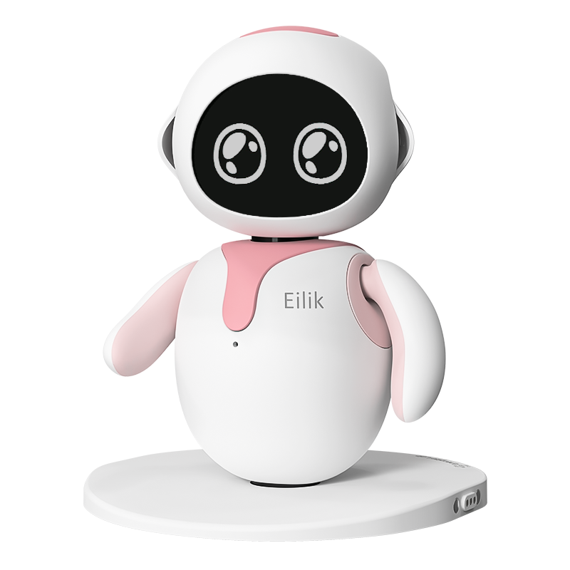 Eilik陪伴机器人 桌面陪伴 情感互动电子宠物高端礼物桌面玩具粉色