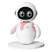 Eilik陪伴机器人 桌面陪伴 情感互动电子宠物高端礼物桌面玩具粉色
