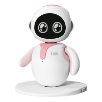 Eilik陪伴机器人 桌面陪伴 情感互动电子宠物高端礼物桌面玩具粉色