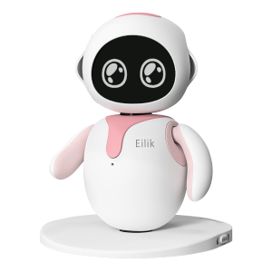 Eilik陪伴机器人 桌面陪伴 情感互动电子宠物高端礼物桌面玩具粉色