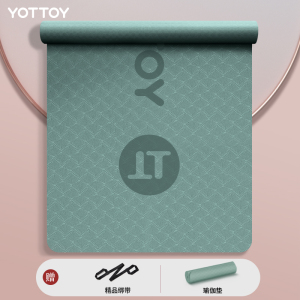 yottoy瑜伽垫女生专用防滑加宽加厚家用健身地垫子隔音减震舞蹈跳操宿舍