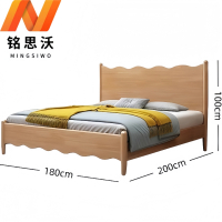 铭思沃实木床200*180*100cm张