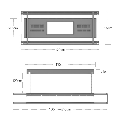 顶固(TopStrong)电动晾衣架P35 烘干消毒语音智控晾衣架风干烘干消毒杀菌强力承重
