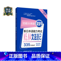 [正版]功能分类版蓝宝书新日本语能力考试N5N4文法速记口袋本赠音频日语JLPT能力考试五级四级华东理工搭配真题习题册