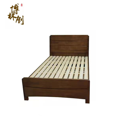博林创 实木床 306# 1.2米床 胡桃色 张