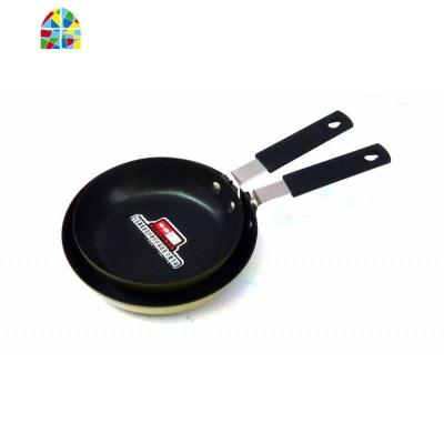 14cm平底锅不粘锅煎蛋迷你小煎饼锅无油烟电磁炉牛排煎锅 FENGHOU 绿色16cm小煎锅