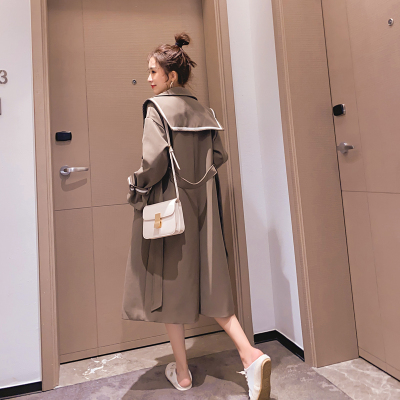 七斓秋季小个子风衣外套女中长款宽松气质女神范大衣2020秋季新款春秋风衣