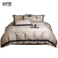 伊伊爱YZDLHJC241353莱赛尔棉提花四件套-克莱德(香槟金)200*230cm(单位:套)