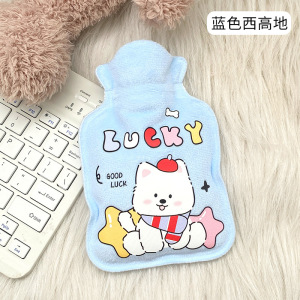 卡通植绒注水小热水袋可爱迷你便携暖手宝冬季暖手神器暖水袋学生3759A