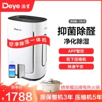 德业(Deye)家用空净除湿一体机DYD-U20A3 空气净化甲醛颗粒物抽湿机20-30升/天 微电脑式 智能轻音