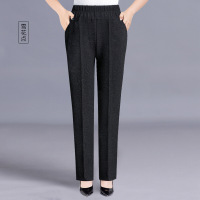 迪鲁奥(DILUAO)妈妈长裤子老年人春秋款外穿50中年松紧高腰常规60中老年女裤