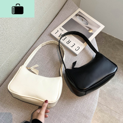 2020春夏新款中古包包女小众通勤百搭纯色法棍腋下包单肩手提包潮NEW LAKE女士单肩包