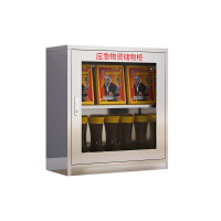 正斌不锈钢防暴器械装备柜工具柜安保反恐盾牌柜警务室防爆柜201加厚材质800*750*350柜不含器材