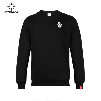 准者运动卫衣男士篮球跑步户外运动圆领休闲宽松套头打底卫衣时尚印花潮流套头卫衣