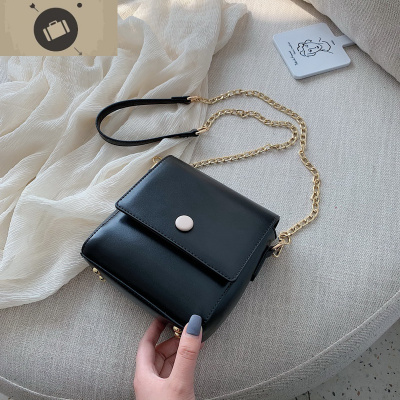 夏季简约女包韩版百搭chic链条包包新款2020单肩包休闲斜挎小方包艾狄伊娃手提包