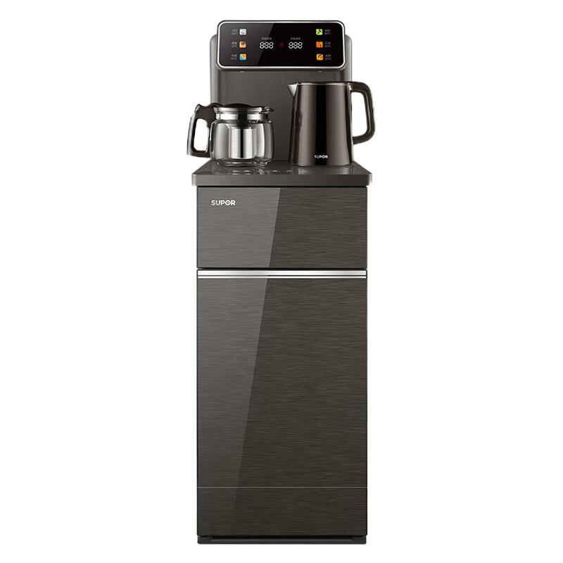苏泊尔(SUPOR)茶吧机 家用高端饮水机 遥控智能背板下置水桶全自动控温立式多功能泡茶机 SW-CBJ28[温热款]