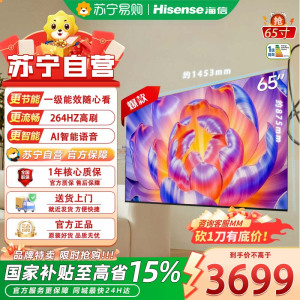 海信电视65E3NH Pro 65英寸 U+超画质引擎 264Hz高刷 2.0声道音响65E3NH-PRO