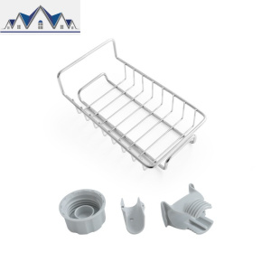 不锈钢碗筷收纳盒居家置物洗碗池沥水架厨房用品家用大全收纳 三维工匠收纳层架 不锈钢款