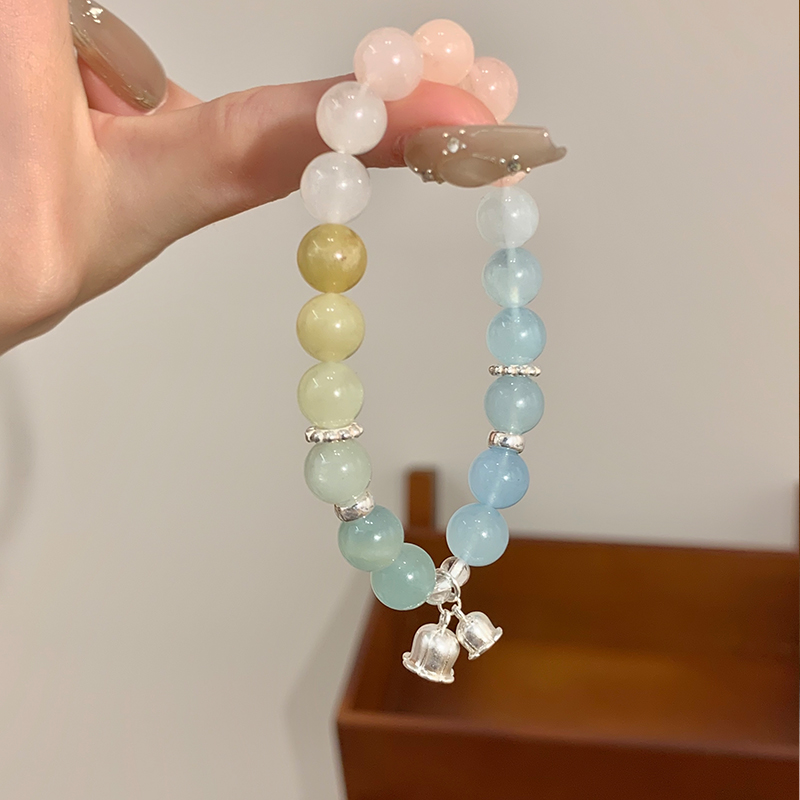 [5.30上新1件85折 3件8折]纯银摩根石手串手链精致2025新款送女朋友老婆情人节七夕生日礼物