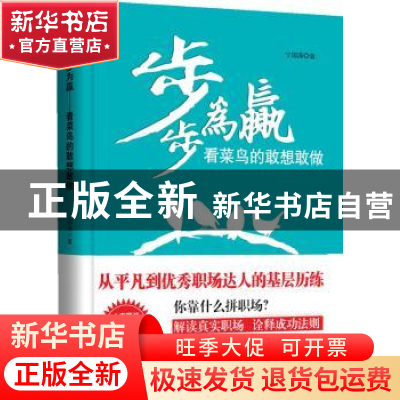 正版 步步为赢:看菜鸟的敢想敢做 宁国涛著 中国言实出版社 97875