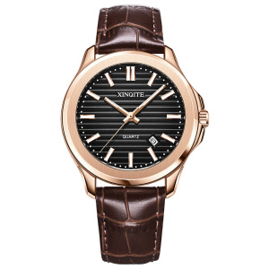 新奇特新款正品绿面水鬼手表男士国表夜光防水真皮手雷系列腕表石英表男表X-53