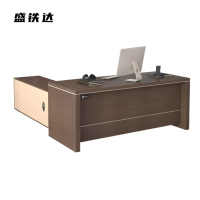 盛铁达 胡桃色办公桌 1800*800*750mm STD-XXKG02 张
