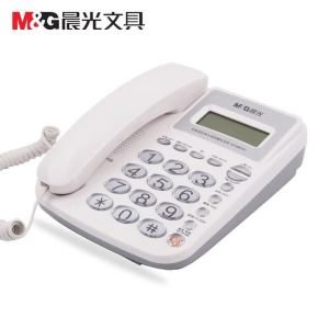 晨光电话机经典水晶按键普惠型白AEQ96761