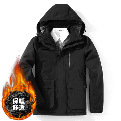 NEWLAKE冬季加厚棉衣男大码中老年爸爸男装宽松棉服加绒棉袄冬季休闲外套棉衣