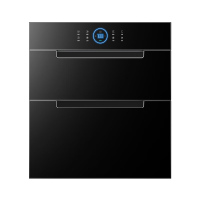 容声(RONGSHENG)消毒柜嵌入式家用大容量二星级餐具厨房高温紫外线母婴镶嵌式全不锈钢消毒碗柜135-08B 热风