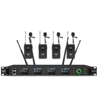 惠度(HuiDu)无线一拖四话筒领夹会议麦克风 BS-G40L(销售单位:套)