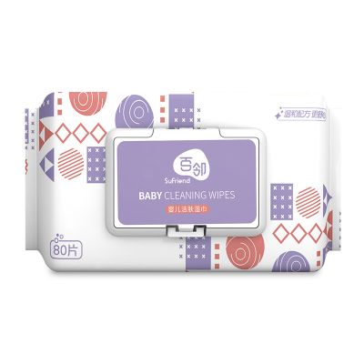 苏宁宜品 x百邻婴儿洁肤湿巾80片*3包
