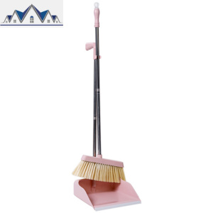 带刮齿扫把簸箕套装塑料扫地的扫帚家用卫生间笤帚畚斗组合 三维工匠