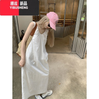 YIBUSHENG花露甜茶~法式高级感V领设计感宽松无袖连衣裙季露背长裙