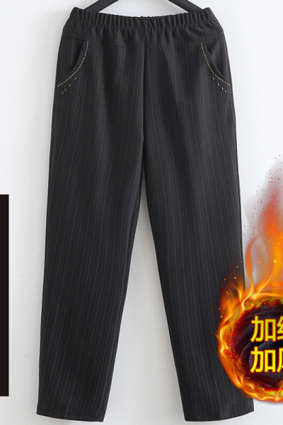 迪鲁奥(DILUAO)新款女装中老年女裤春秋高腰常规老人长裤奶奶裤冬装大码妈妈加绒加厚裤子新款女装