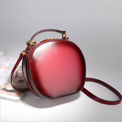 梵蒂加(VENTIGA)女包2021新款包包女QJ-JL637时尚女士单肩包百搭迷你苹果包牛皮漆皮手提我女斜挎包