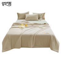 伊伊爱 针织华夫格玉米纤维夏被