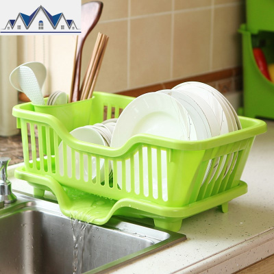 加厚沥水碗架居家厨房滴水放碗置物架收纳柜盘碟碗架[2月25日发 三维工匠