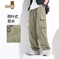 YANXU美式工装裤男直筒大码新款速干夏季伞兵冲锋裤男士休闲裤子