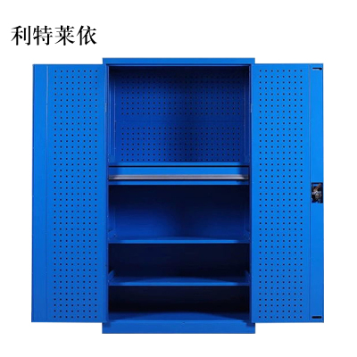 利特莱依工具柜加厚铁皮储物柜工厂车间用带抽屉汽修多功能收纳柜通门内一抽柜蓝色