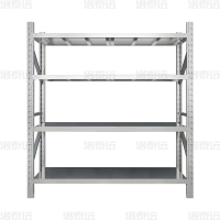 洛泰远 不锈钢货架304材质四层仓储货架 150*50*200cm/500kg主架